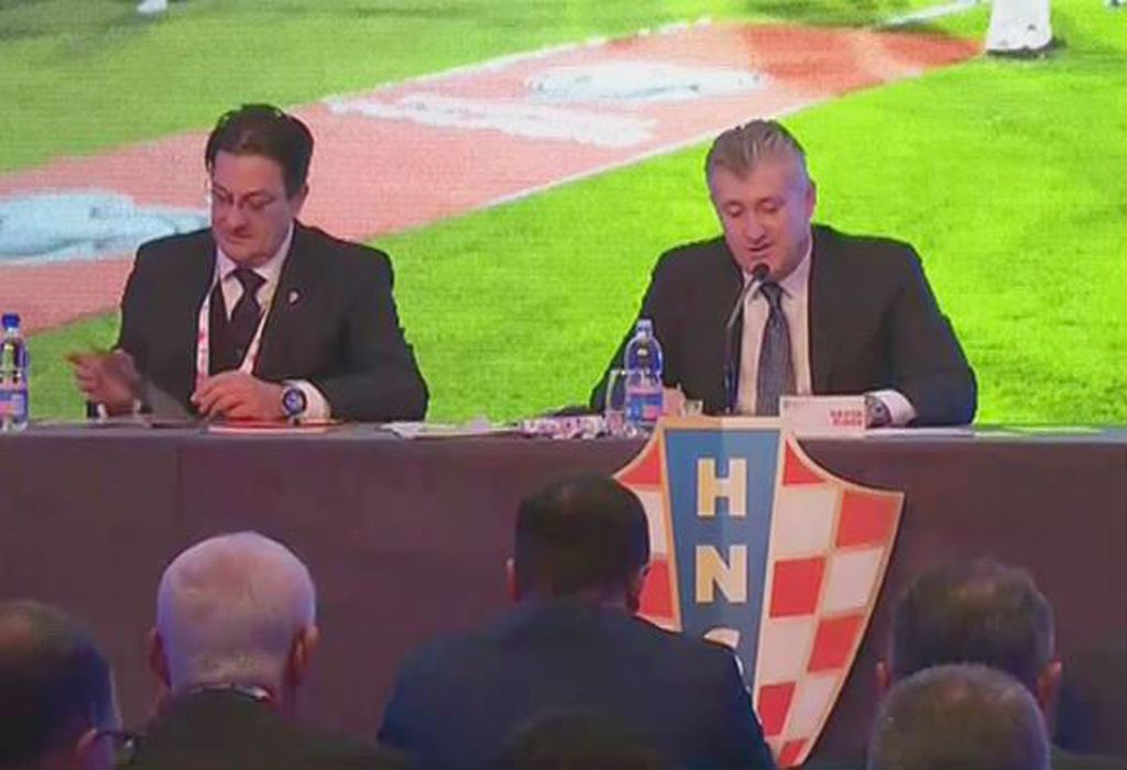 Damir Mišković i Davor Šuker na Skupštini HNS-a