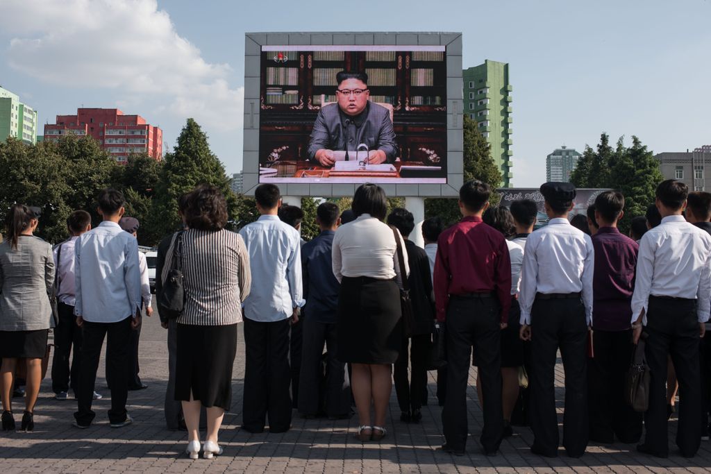 Kim Jong Unovo novogodišnje obraćanje (Foto: KCNA VIA KNS / AFP)