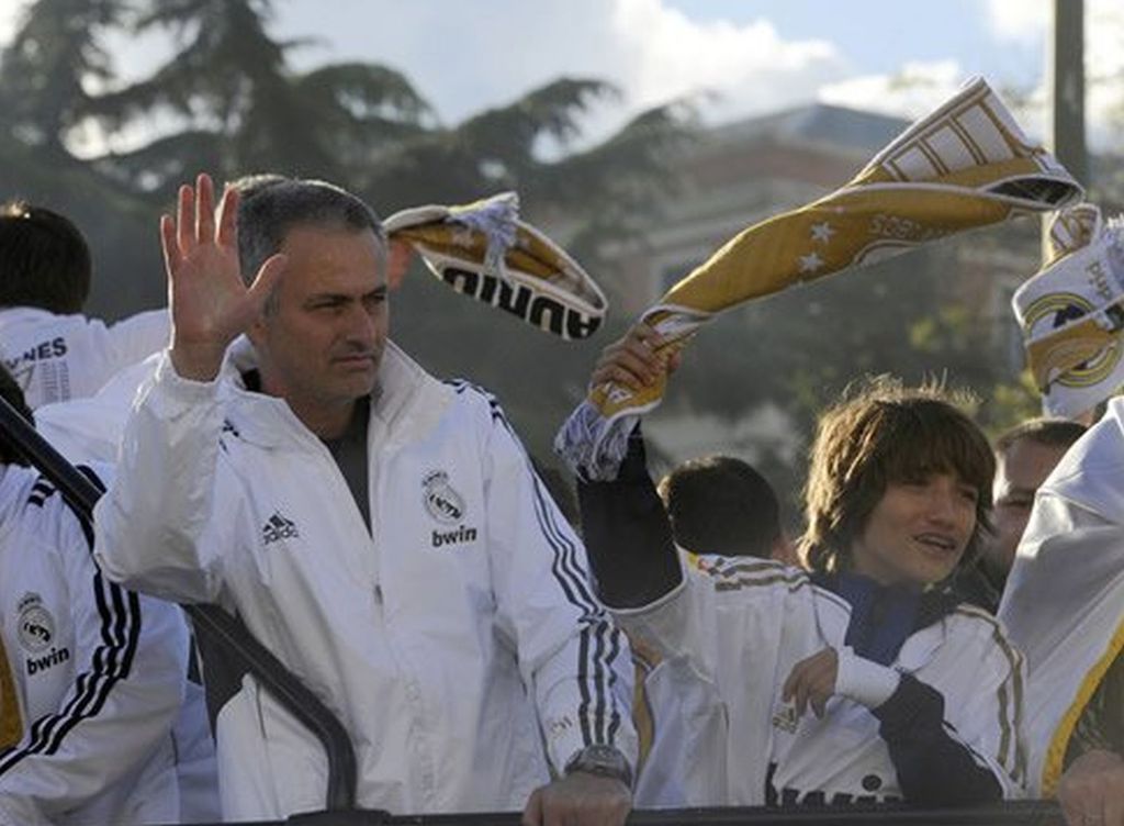 Mourinho i sin Felix slave Realov naslov prvaka (Foto: Twitter)
