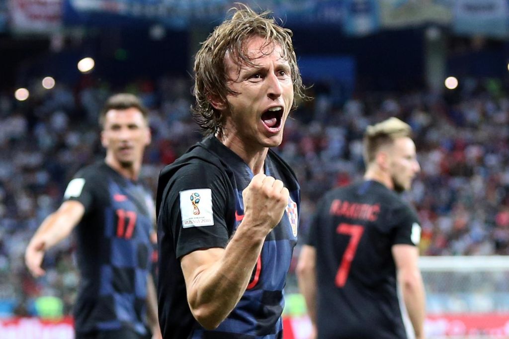 Luka Modrić, Mario Mandžukić i Ivan Rakitić (Photo: Cezaro De Luca/dpa /DPA/PIXSELL)