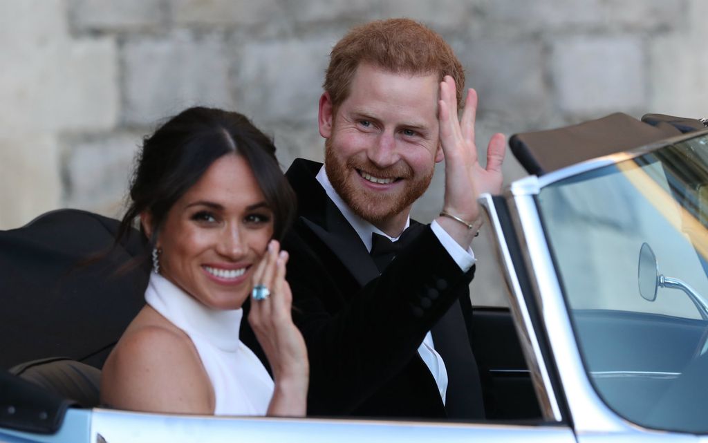 Harry i Megan prilikom odlaska na svadbeno slavlje u rezidenciju Frogmore House - 4