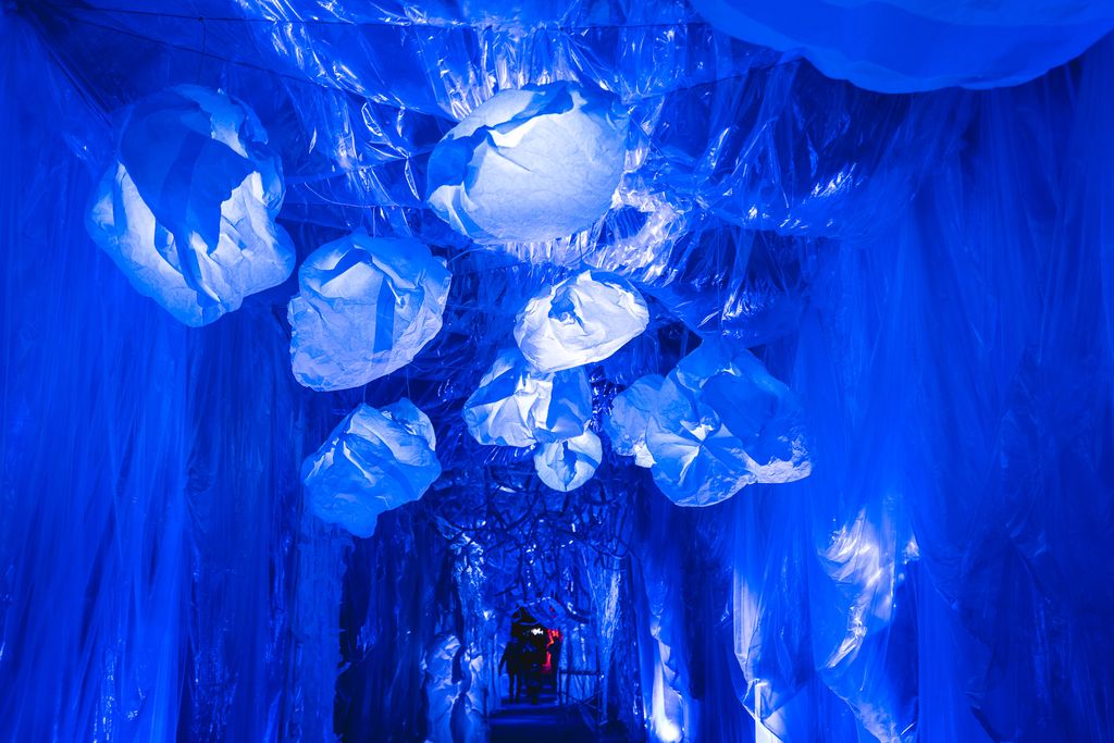 Tunel Grič za Advent je uređen kao imaginarni dvorac iz zaleđene bajke