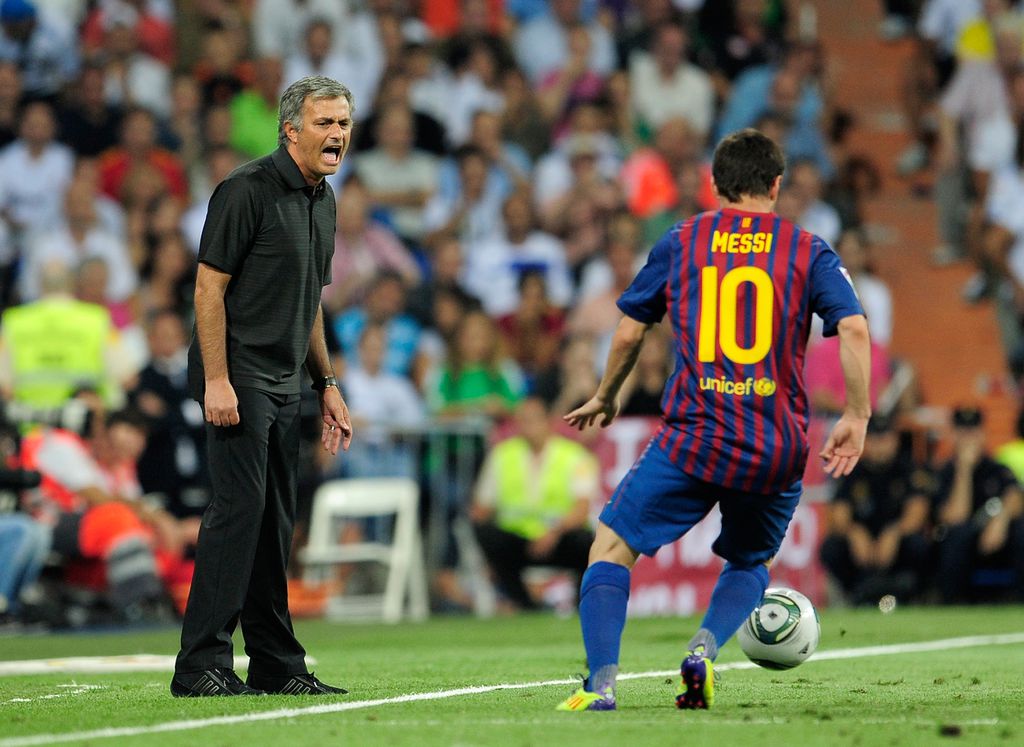 Jose Mourinho i Lionel Messi (Foto: AFP)