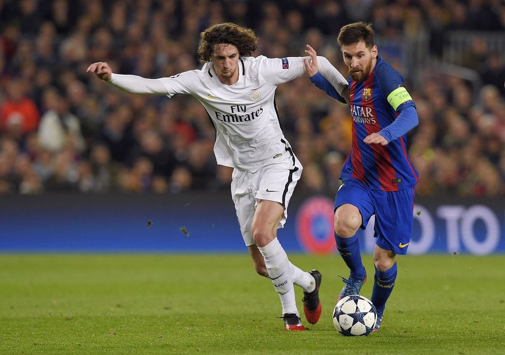 Adrien Rabiot protiv Barcelone (Foto: AFP)