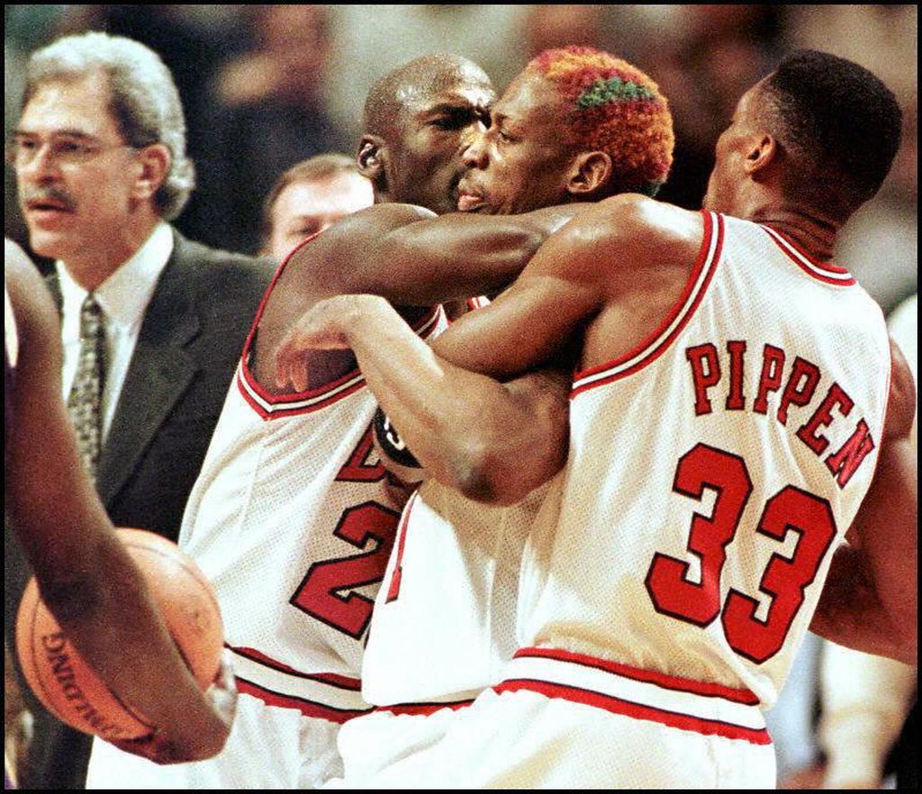 Jordan, Pippen i Rodman (Foto: AFP)