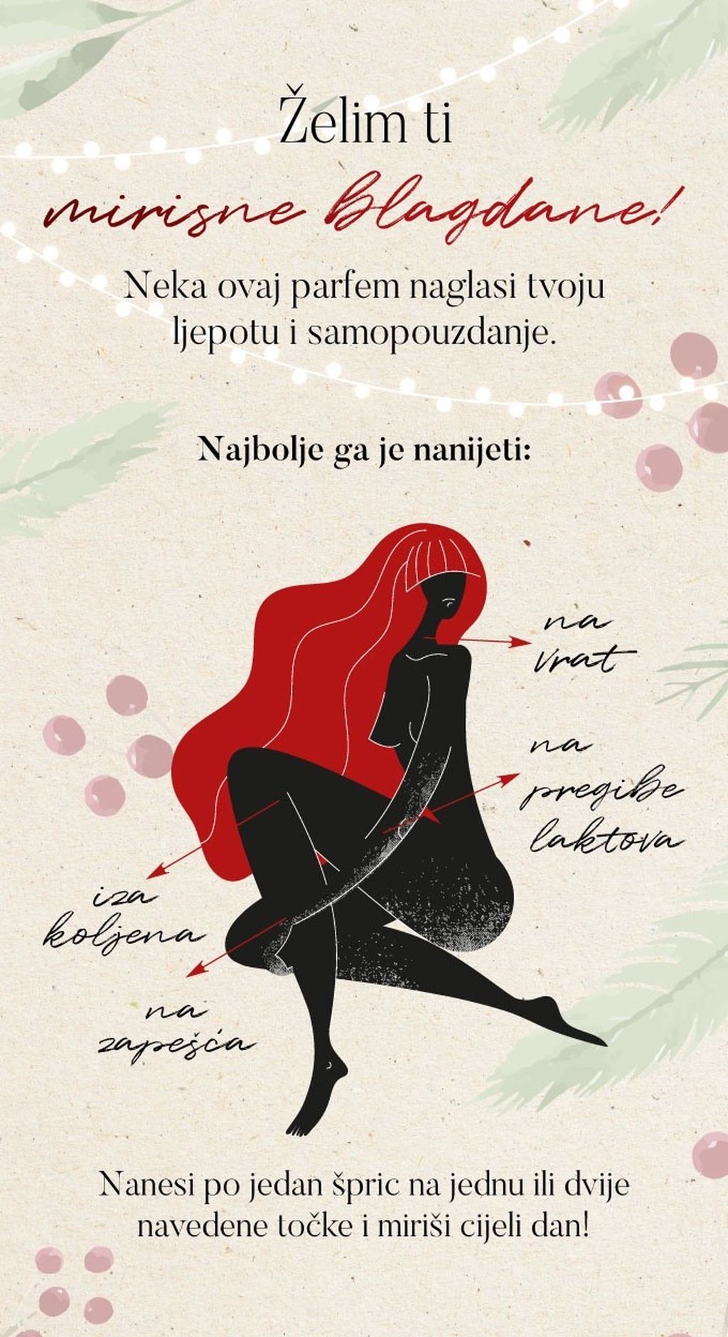 Ceduljicu možete personalizirati s kratkom posvetom