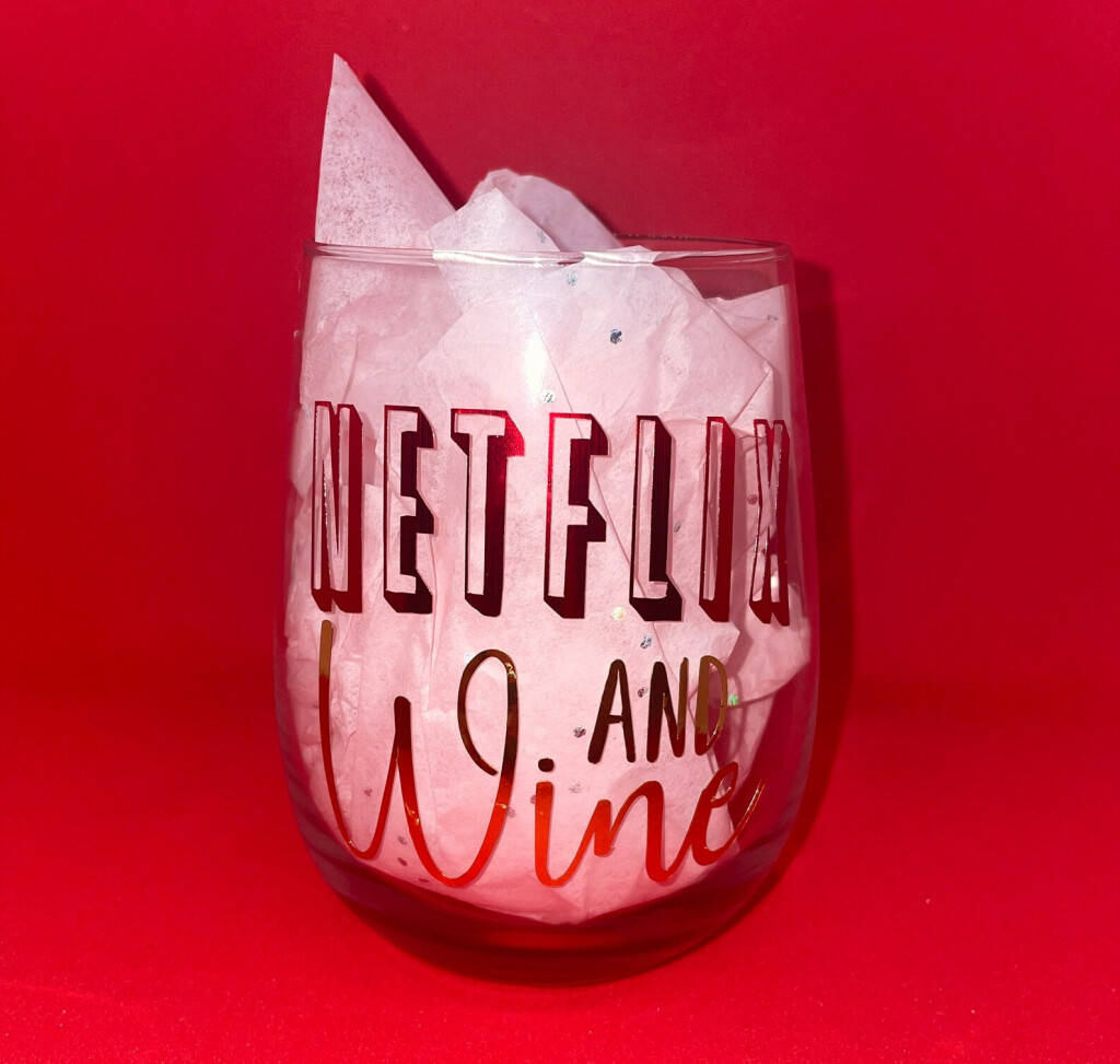 Etsy, Netflix and Wine čaša za vino, 176 kn