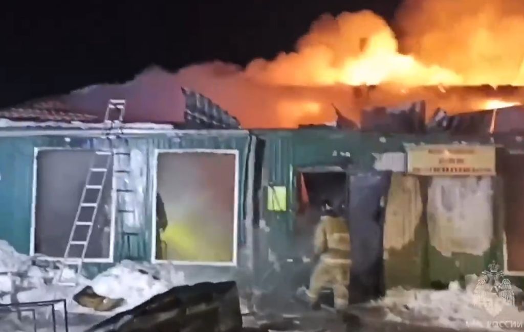 Požar ilegalnog doma u Rusiji