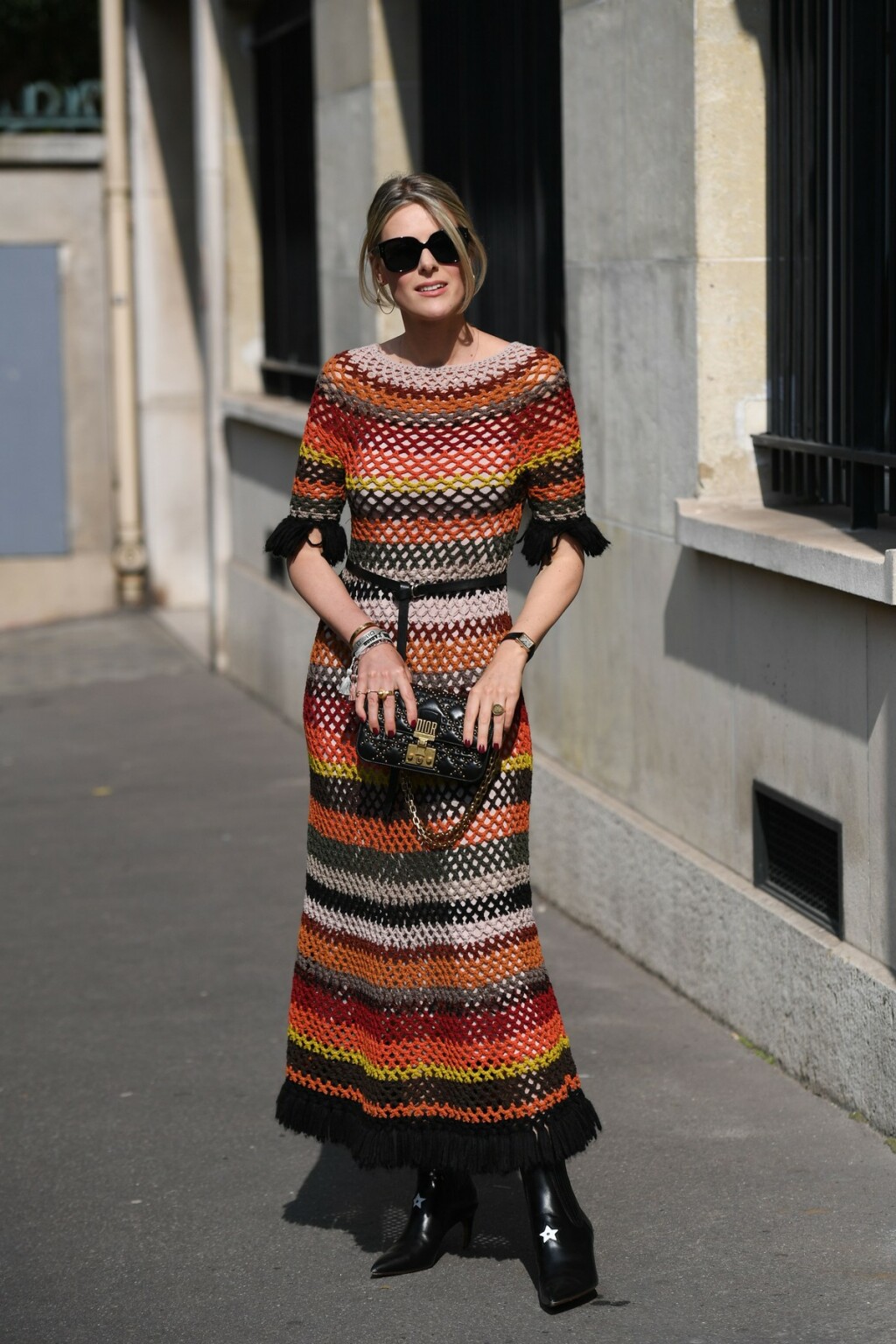 Pletena haljina u street style izdanju s Pariškog tjedna mode
