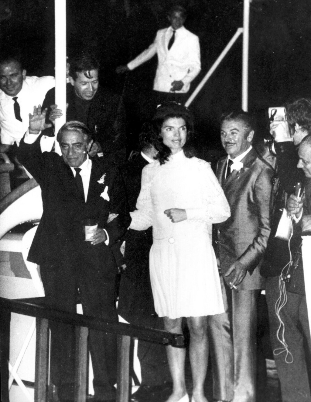 Jackie Kennedy i Aristotel Onassis na svom vjenčanju 1968.