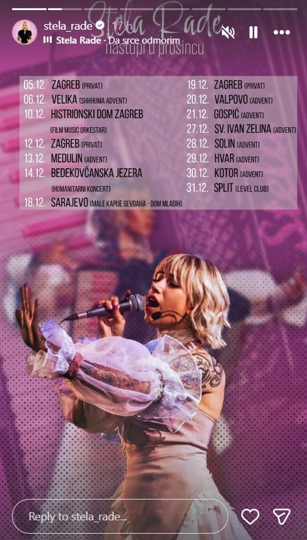 Stela Rade na Instagramu - 2