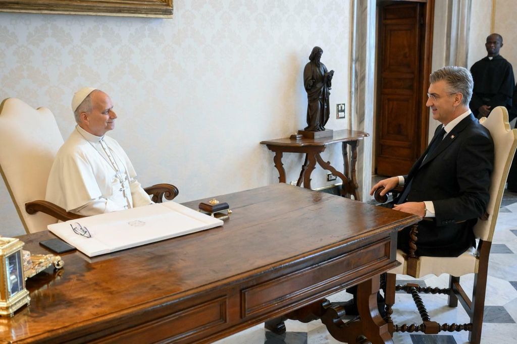 Andrej Plenković kod pape Lava XIV.