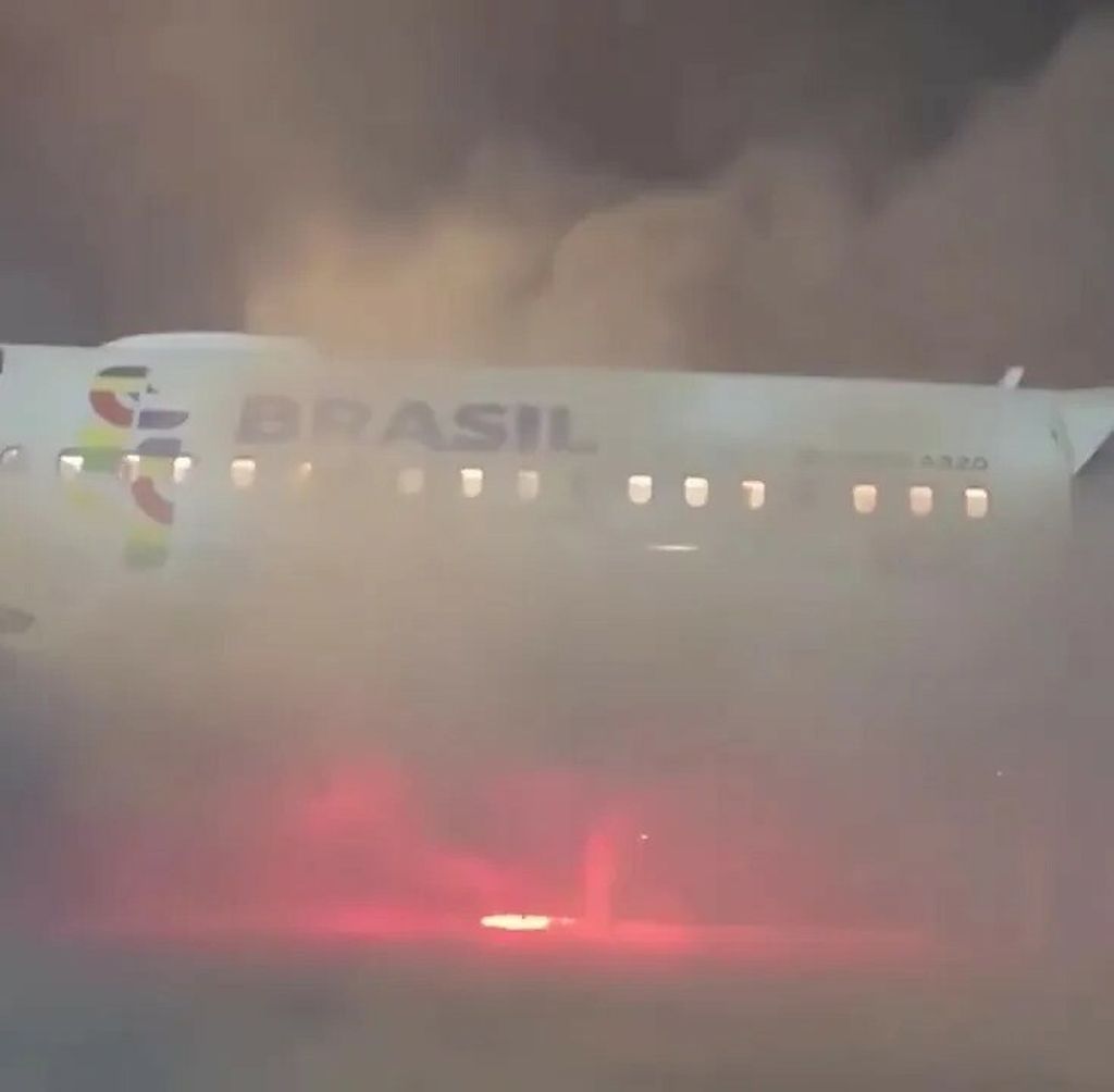 Požar na zrakoplovu u Brazilu