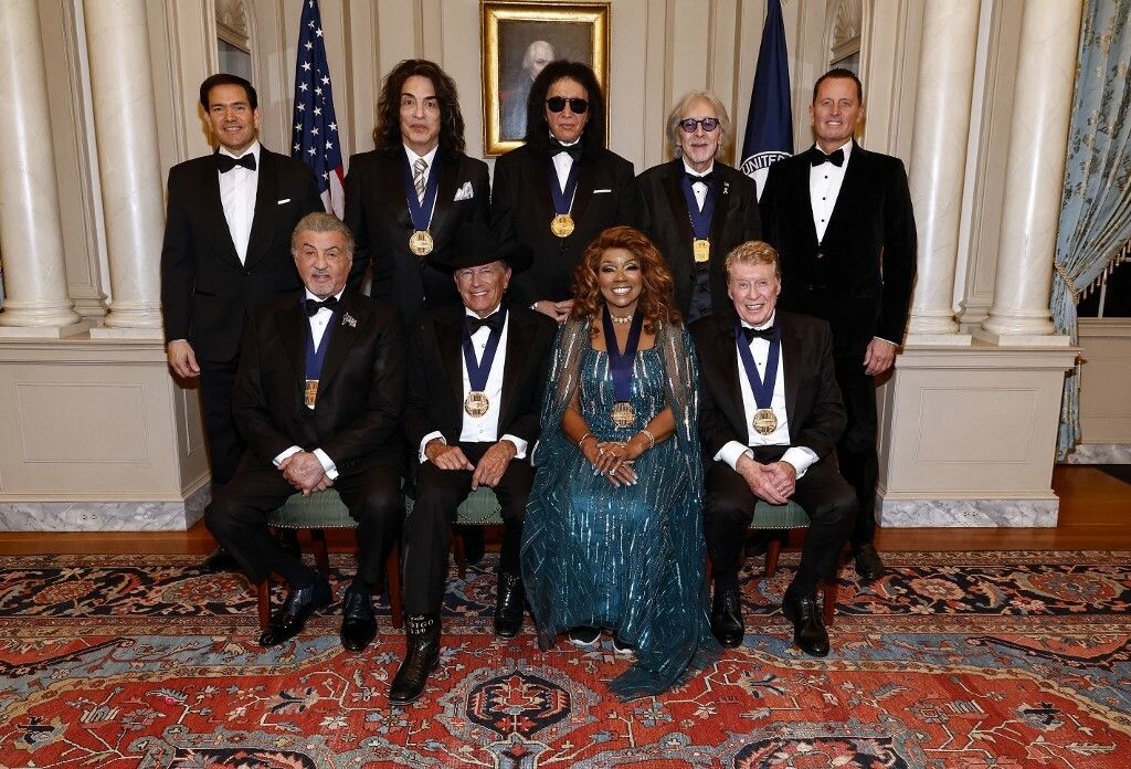 Donald Trump i Sylverster Stallone - 1