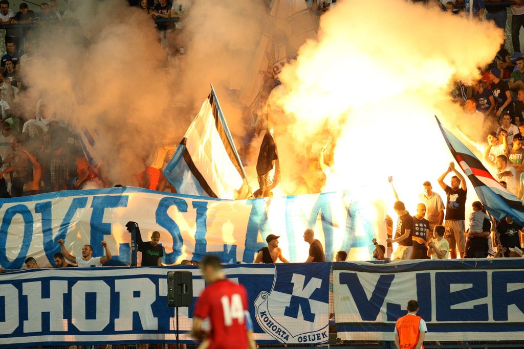 Osijek - Cibalia, navijači Osijeka Kohorta