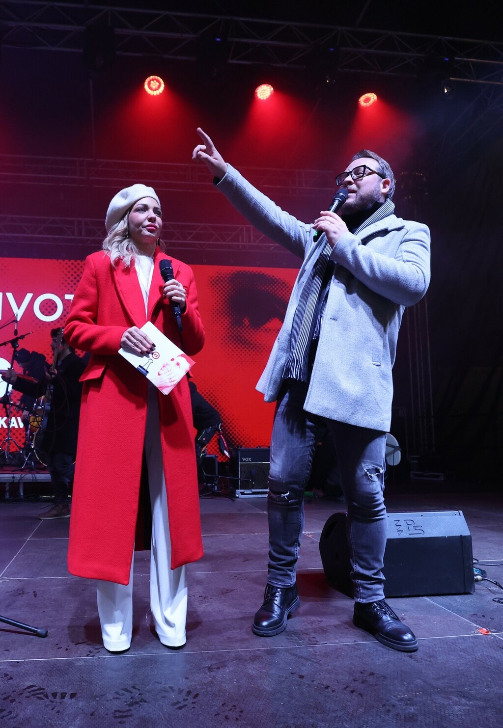 Anja Alavanja na koncertu Želim život