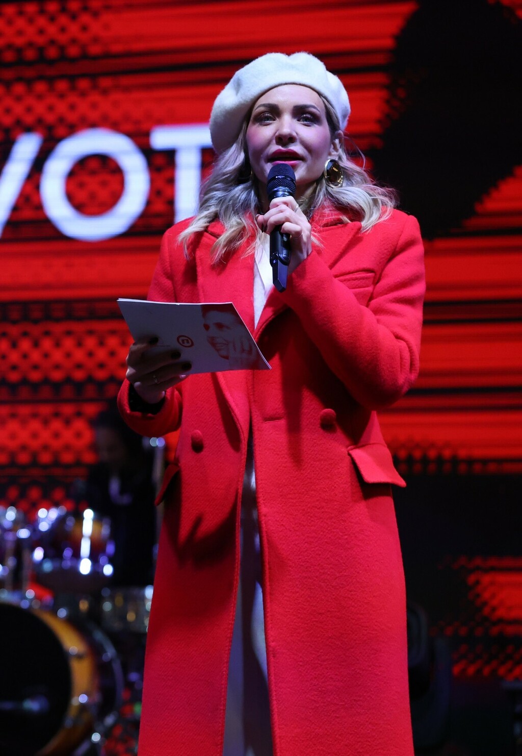 Anja Alavanja na koncertu Želim život