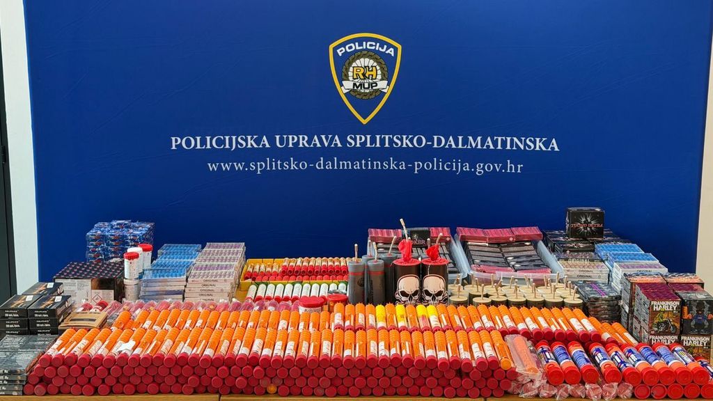 Zaplijenjena pirotehnika u Splitu