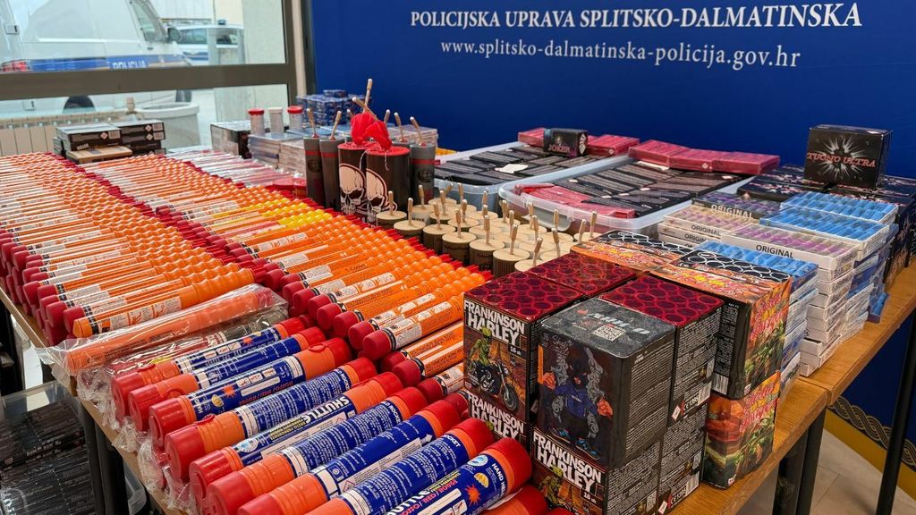 Zaplijenjena pirotehnika u Splitu