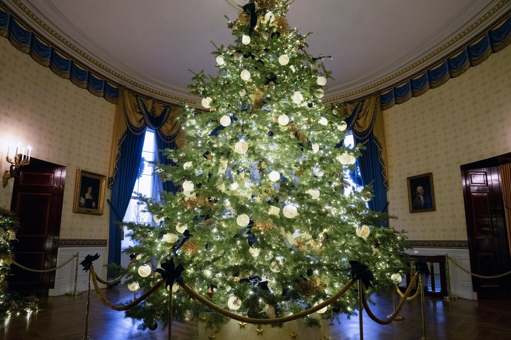 Jedno od božićnih drvaca u Bijeloj kući