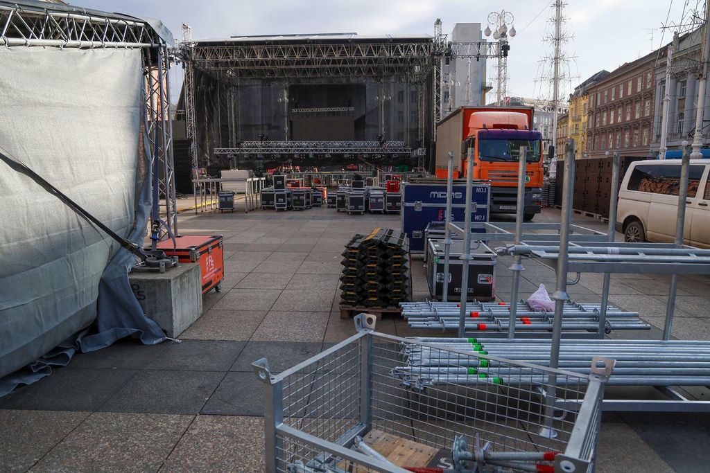 Pozornica za doček Nove godine u Zagrebu - 1