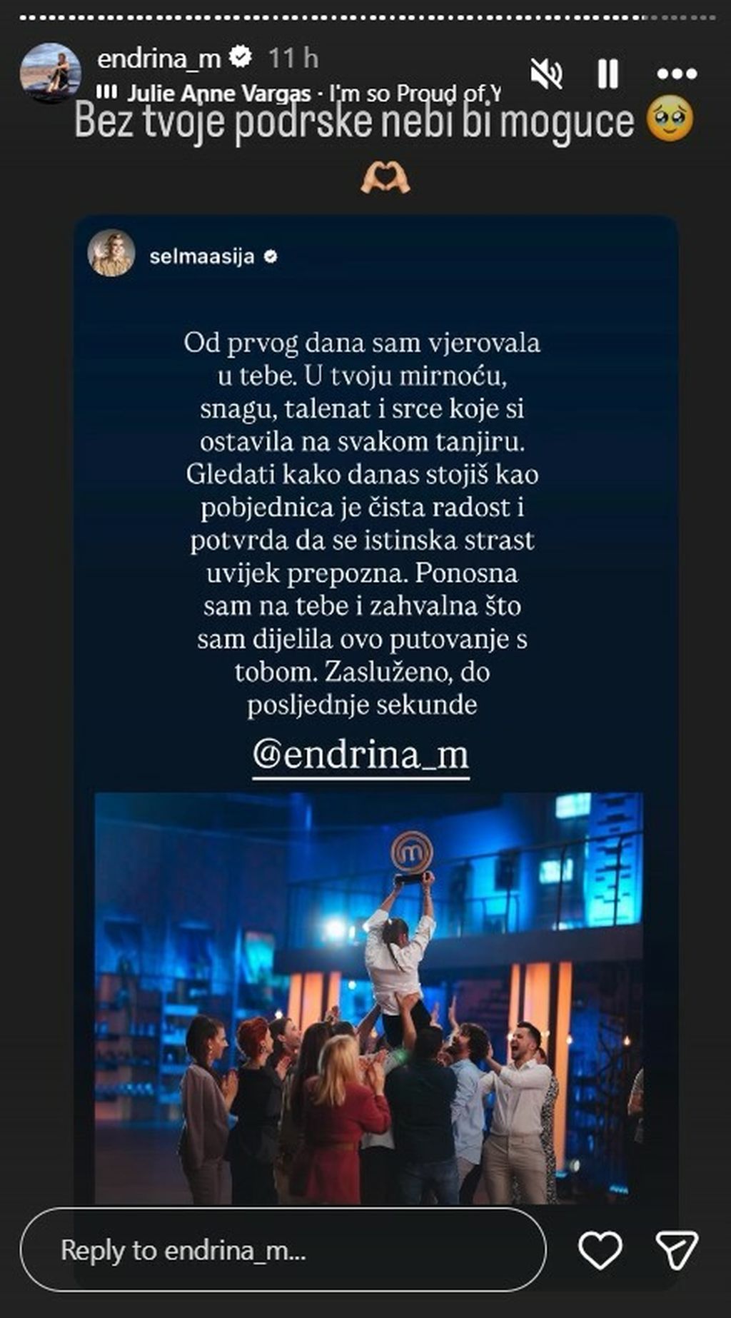 Selma Karić na Instagramu