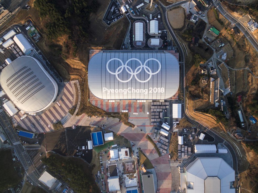 Olimpijska borilišta u Južnoj Koreji (Foto: AFP)