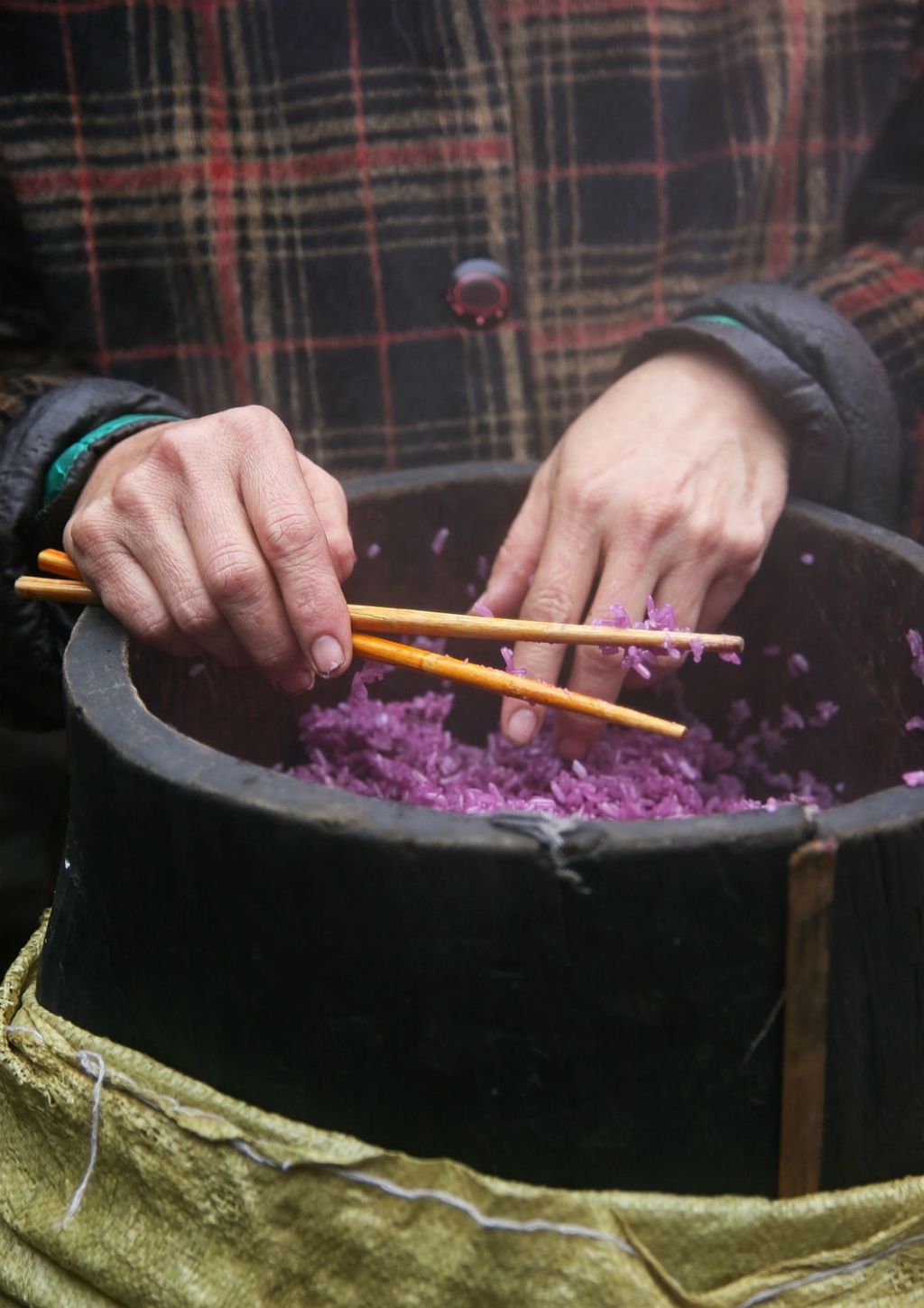 Ljubičasta riža često se koristi u azijskoj kuhinji