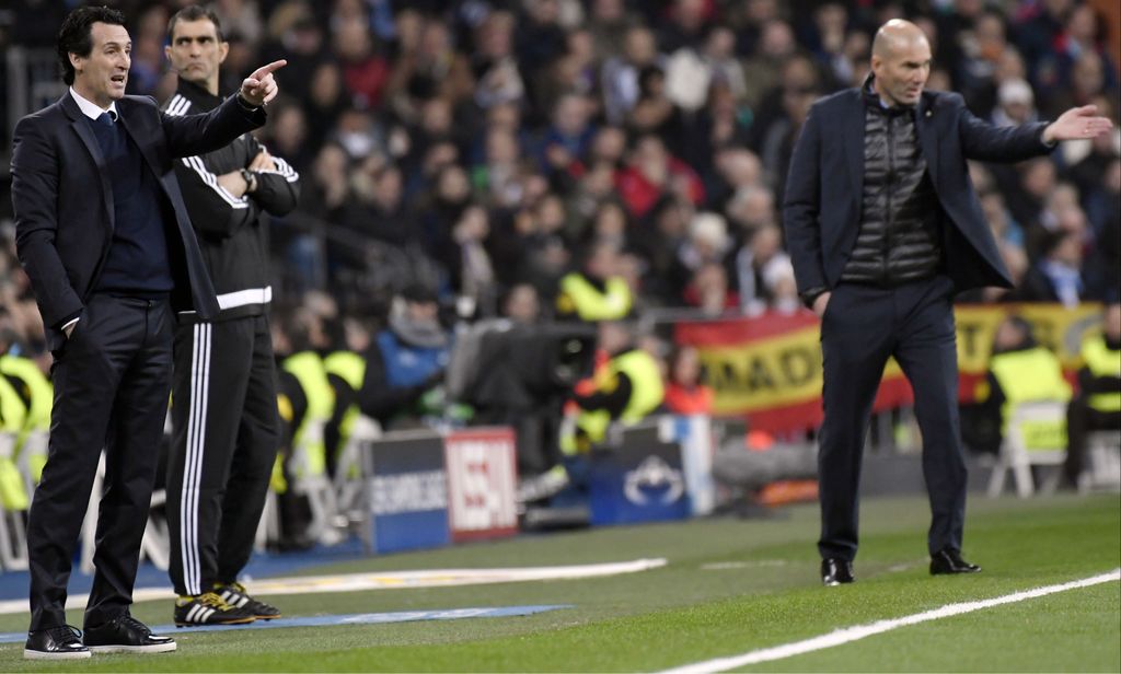 Unai Emery i Zinedine Zidane (Foto: AFP)