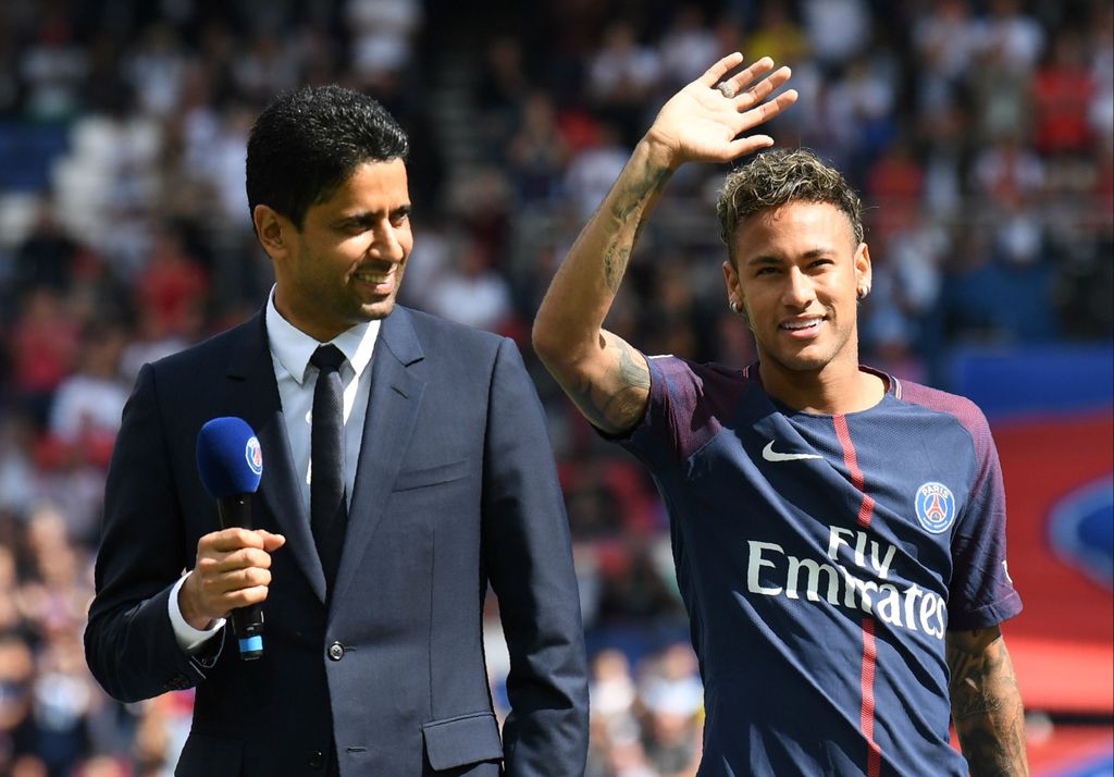 Nasser Al-Khelaifi i Neymar (Foto: AFP)