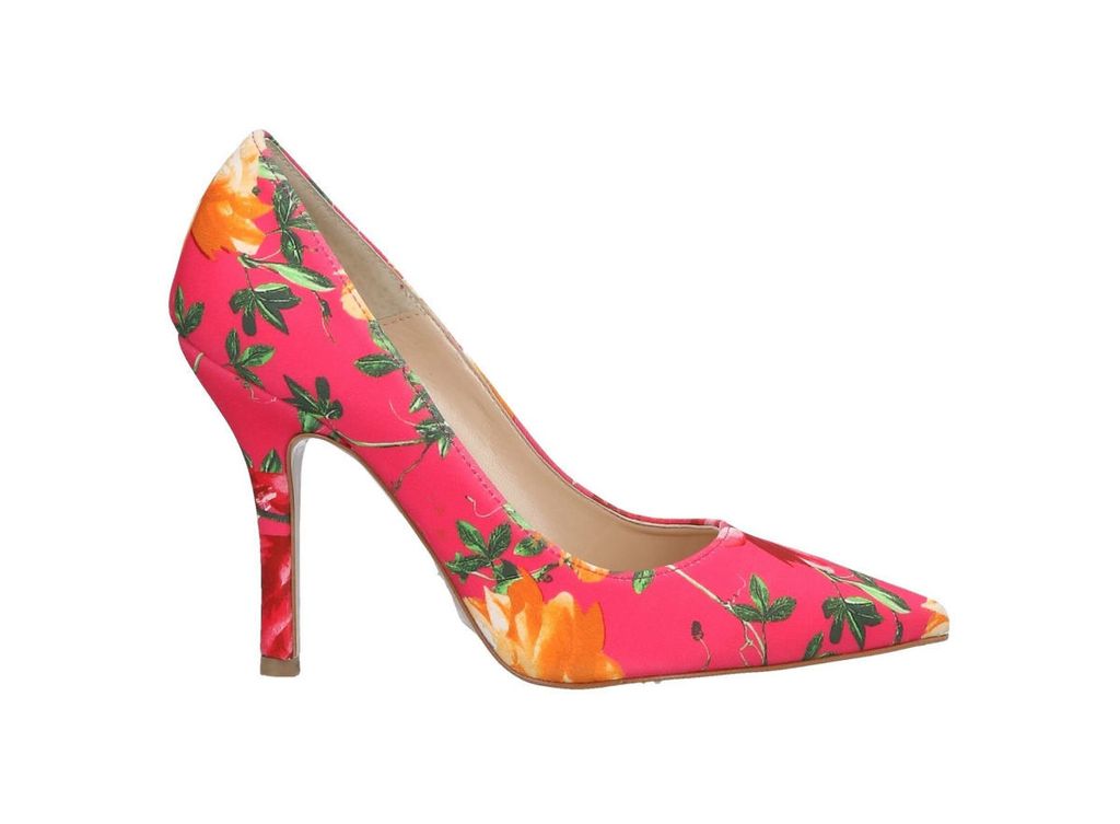 Cipele na visoku potpeticu s cvjetnim dezenom - 5