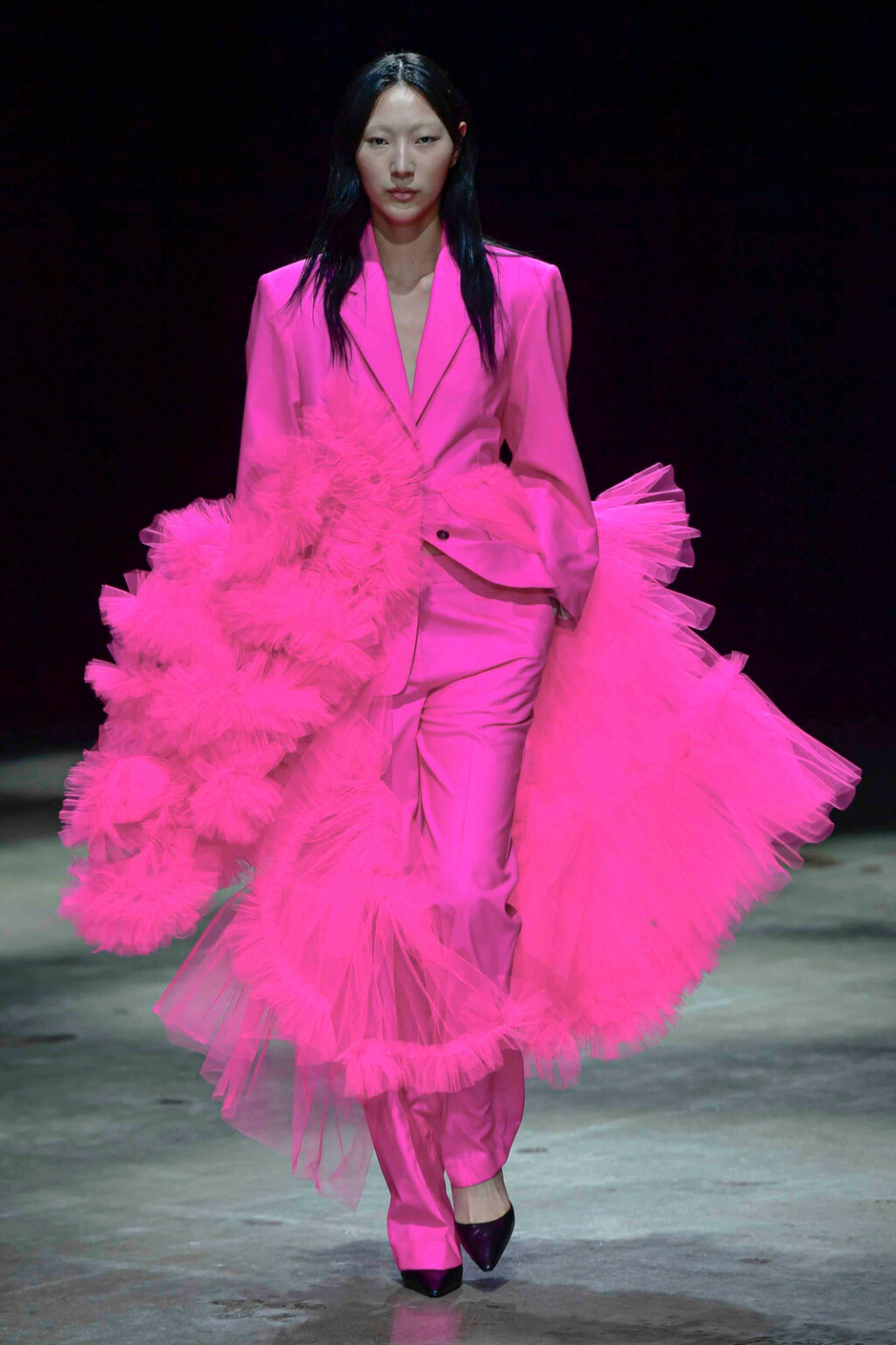 Sharon Stone nosi kreaciju modne kuće ACT N°1 prikazanu na Milanskom tjednu mode u veljači prošle godine