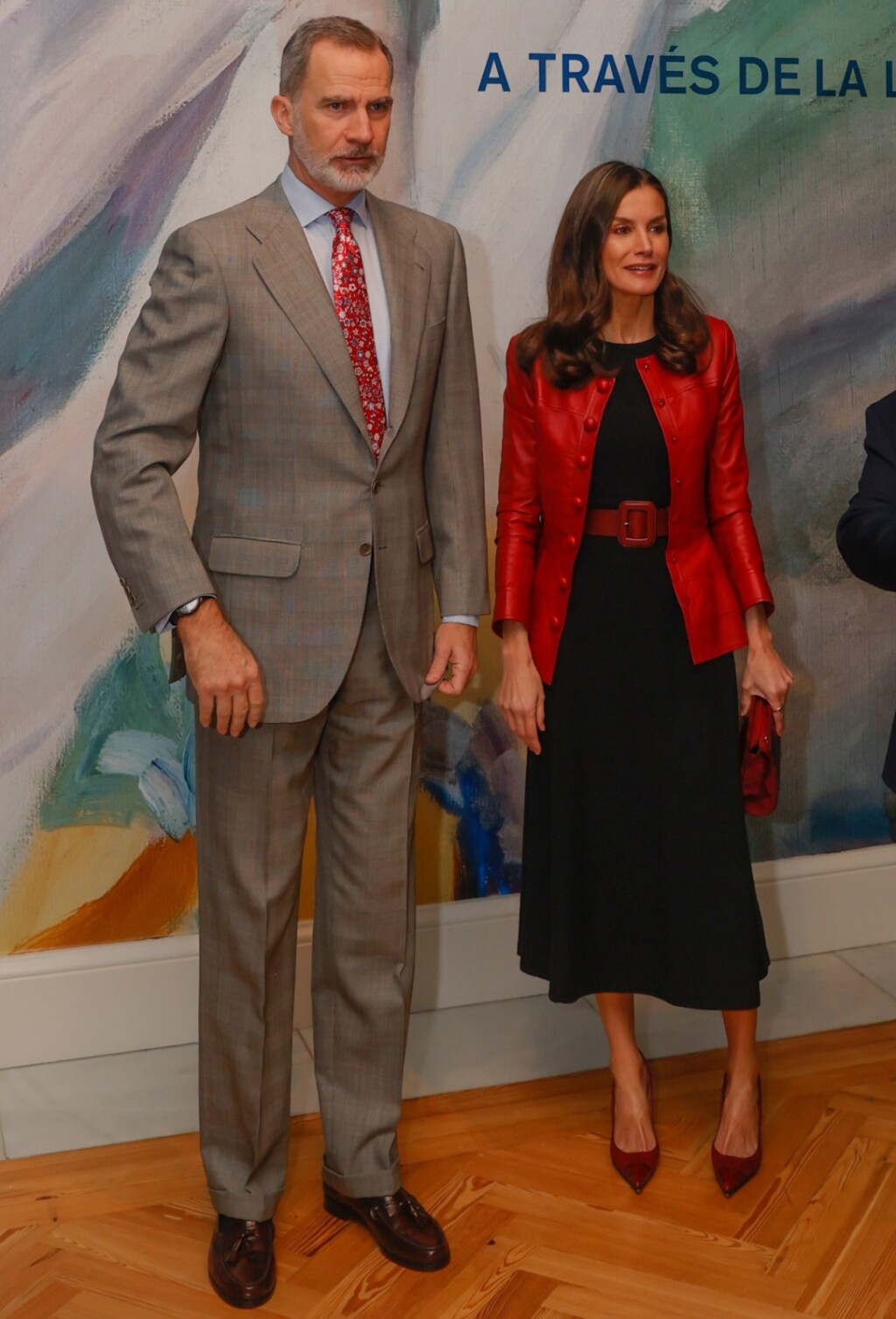 Kralj Felipe VI. i kraljica Letizia na otvaranju izložbe u Kraljevskoj palači u Madridu