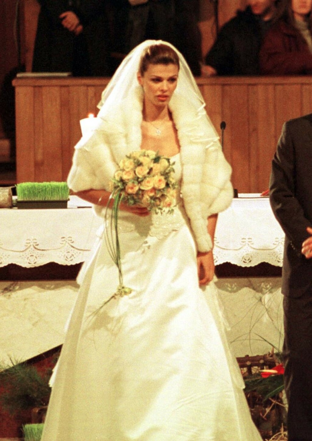 Anica Kovač na svom vjenčanju 2001. godine