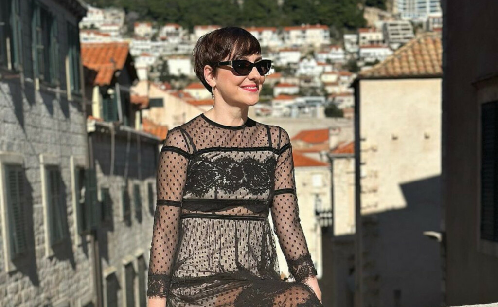 Irena Pecotić u prozirnoj haljini u Dubrovniku