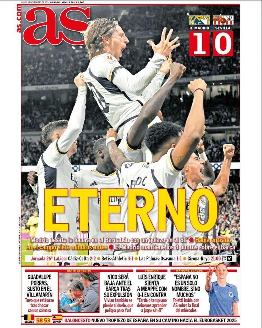 Luka Modrić na naslovnici AS-a