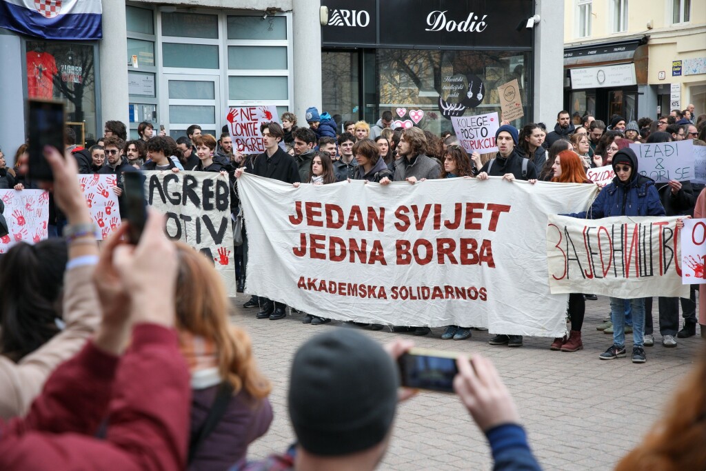 Zagrebački skup potpore studentima u Srbiji