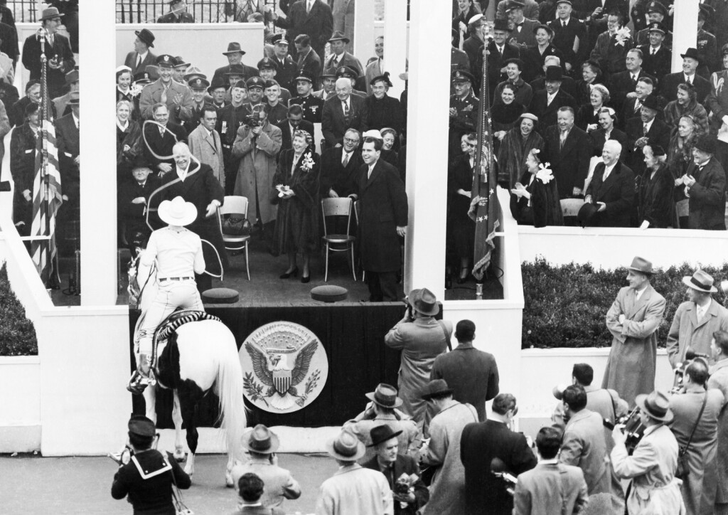 Američki predsjednik Eisenhower uhvaćen je lasom na svojoj inauguraciji 1953.