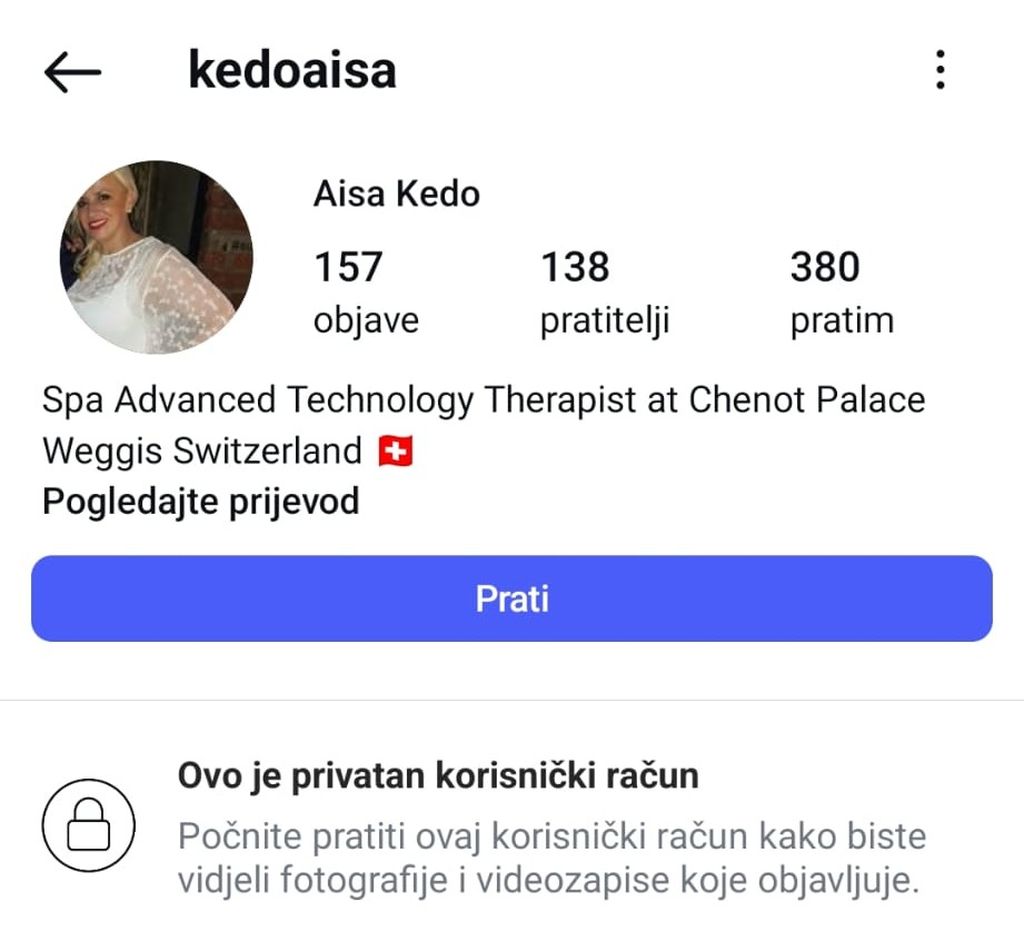 Instagram profil Kedžine mame