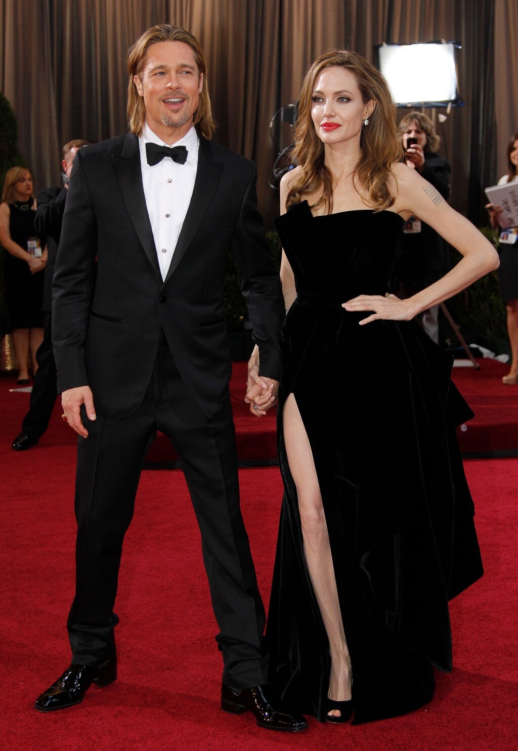 Angelina Jolie i Brad Pitt na dodjeli Oscara 2012.