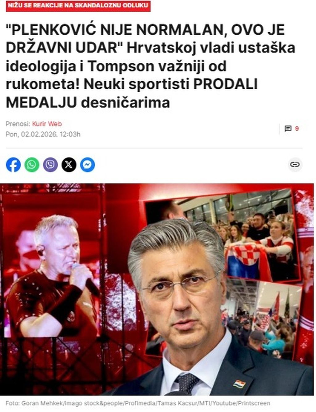 Naslovnice srpskih medija