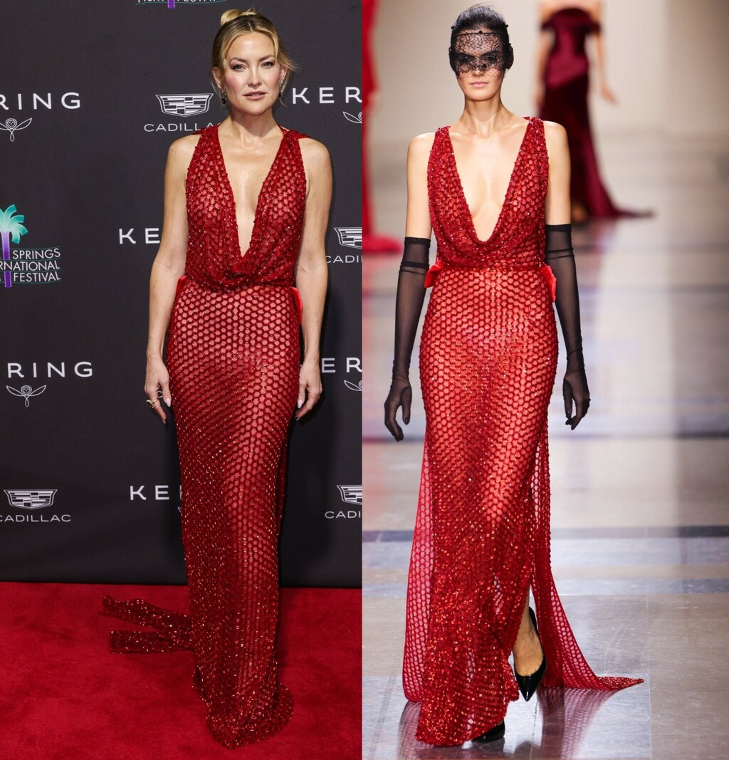 Kate Hudson zablistala je u couture haljini Georgesa Chakre za jesen/zimu 2025.