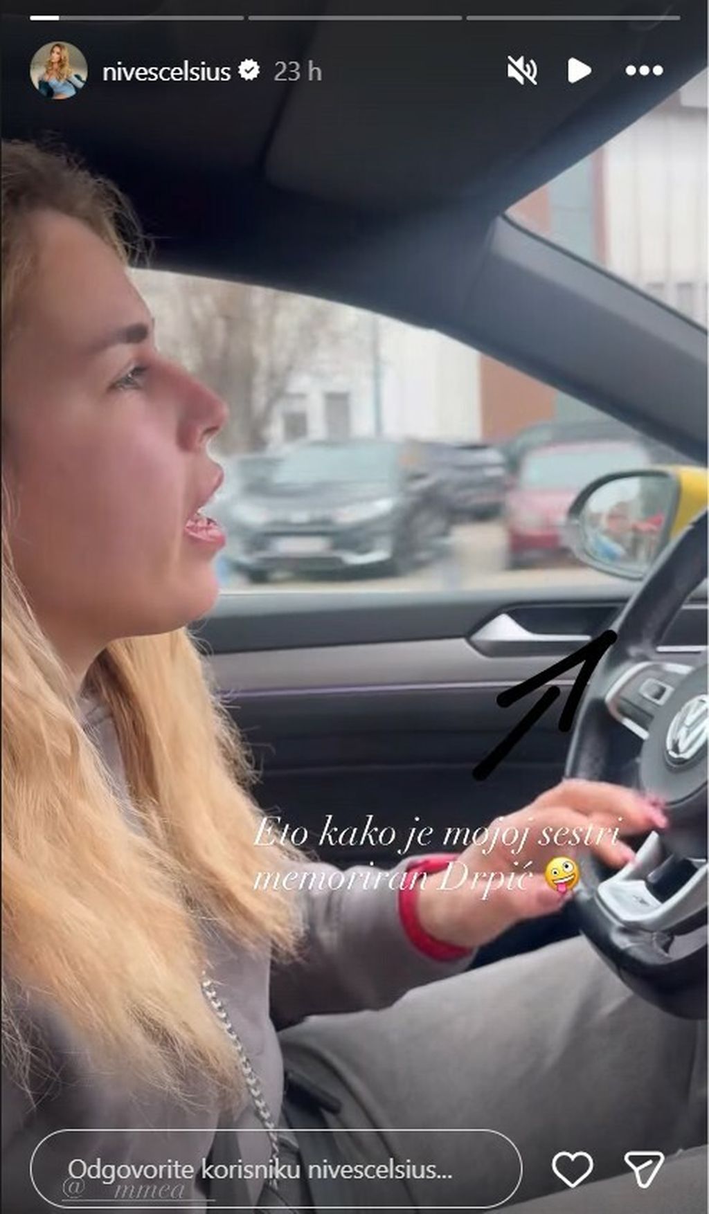 Nives Celzijus na Instagramu