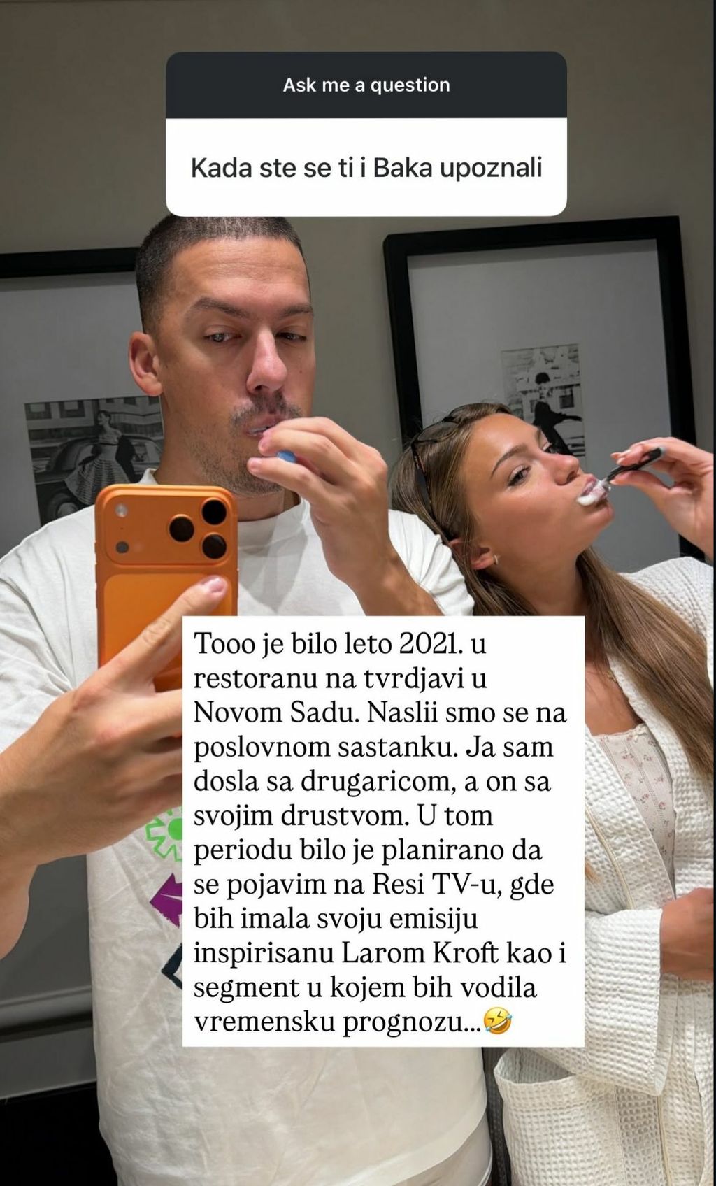 Milena Stamenković na Instagramu