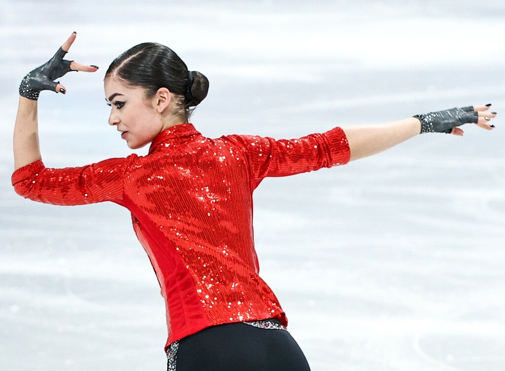 Adeliia Petrosian u kratkom programu na Zimskim olimpijskim igrama