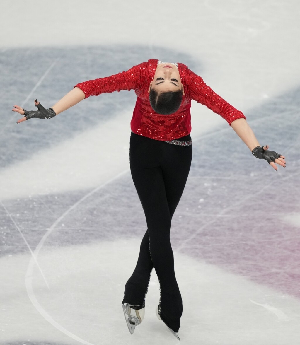 Adeliia Petrosian u kratkom programu na Zimskim olimpijskim igrama