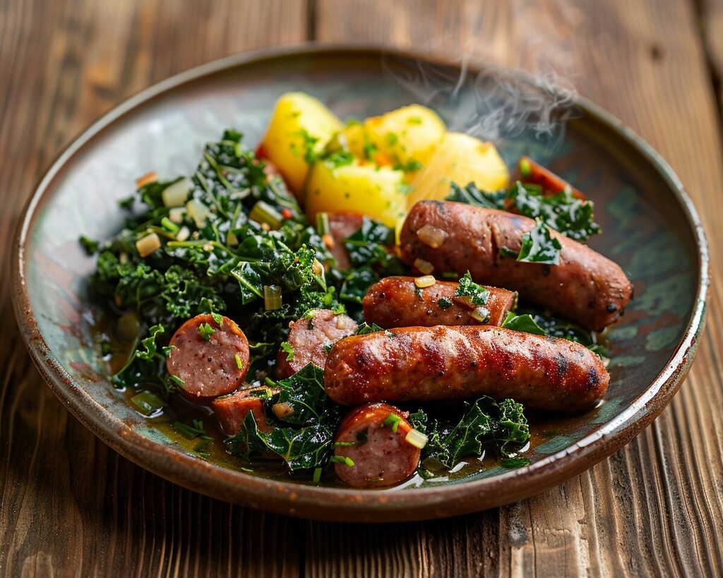 Grünkohl und pinkel