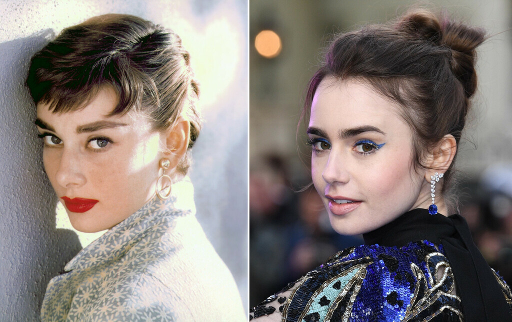 Audrey Hepburn i Lily Collins