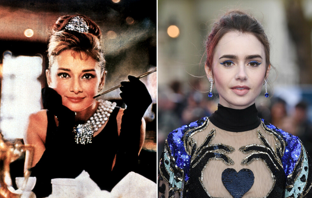 Audrey Hepburn i Lily Collins
