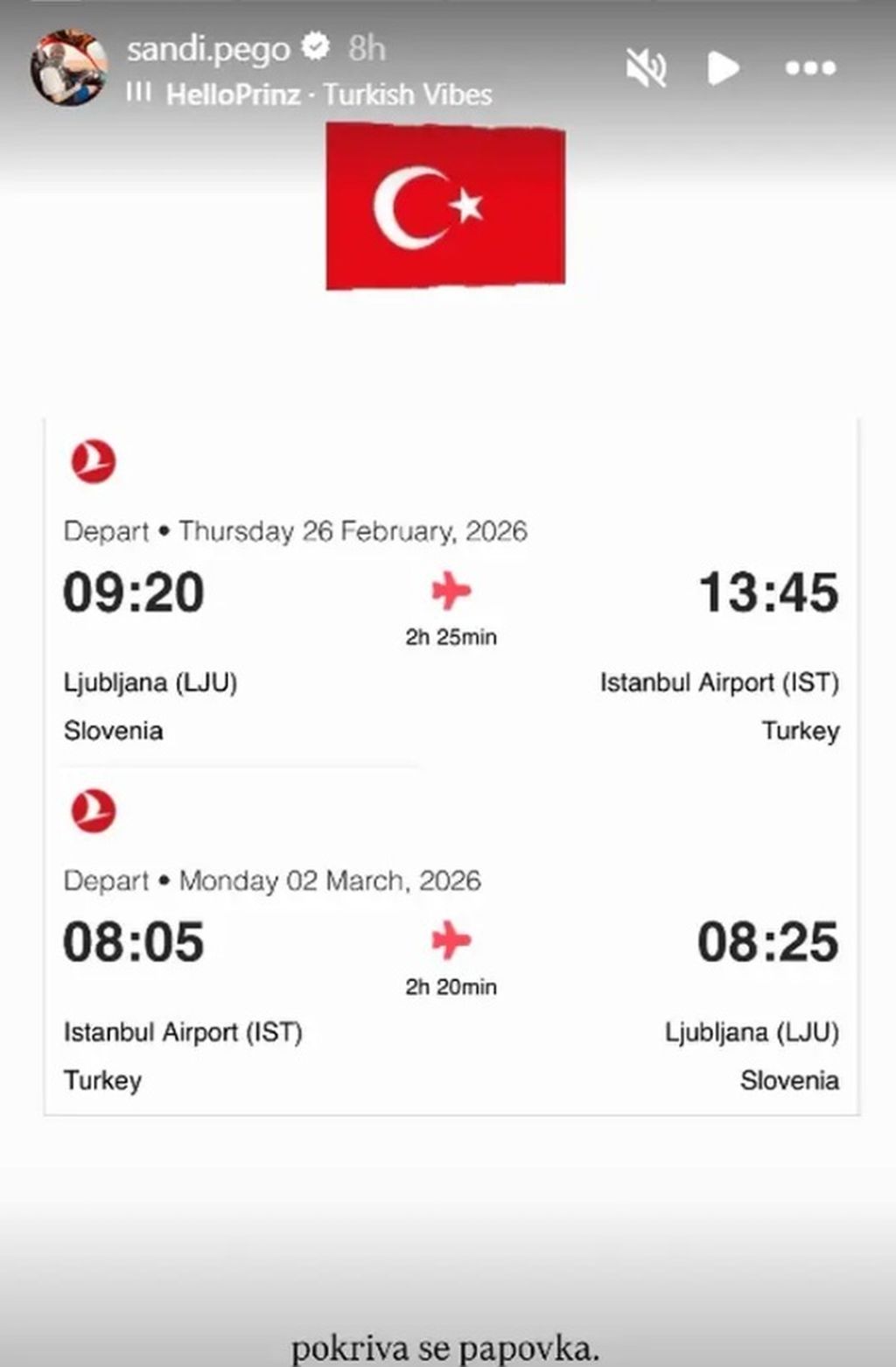 Sandi Pego na Instagramu - 1